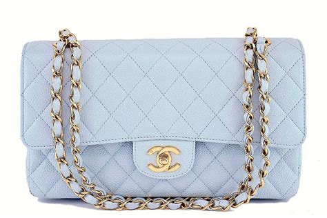 baby blue chanel purse|Chanel blue tote bag.